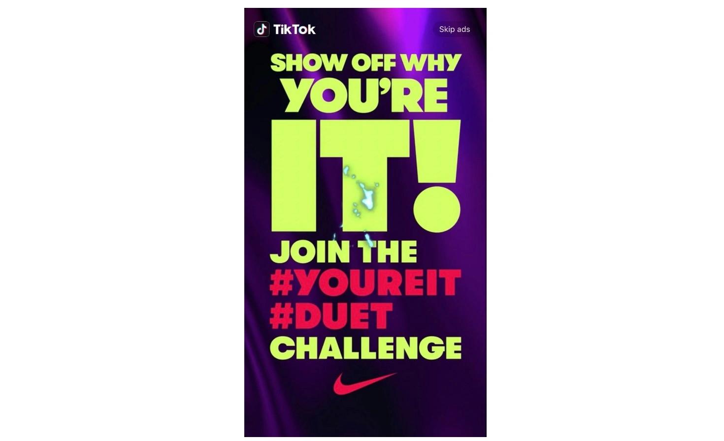 TikTok ad by nike