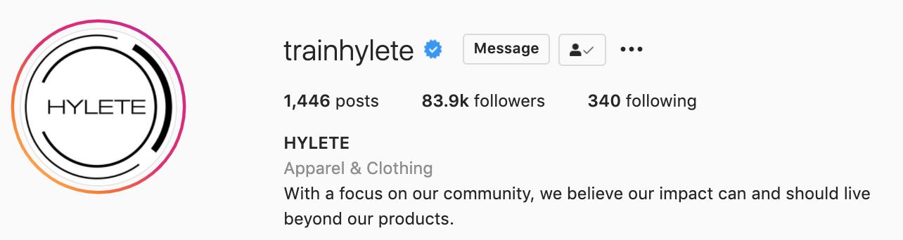 trainhylete verified on social media