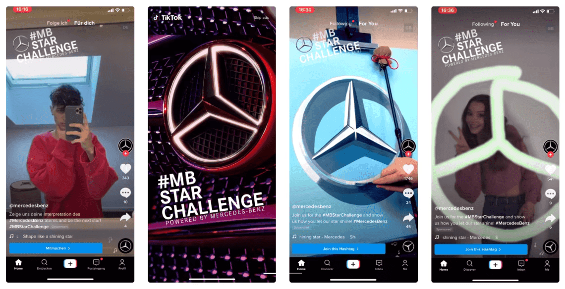 TikTok Hashtag Challenge example